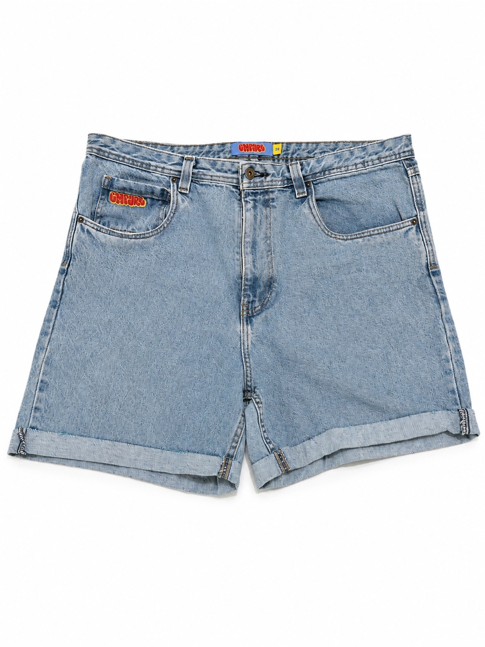 Empyre Men’s 36 Baggy Denim Jorts Light Wash Y2K Skater Jean Shorts